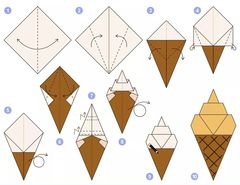 Çocuklar İçin  Origami Şablonu  