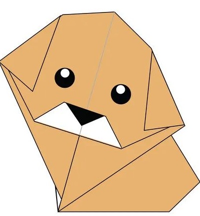 Çocuklar İçin  Origami Şablonu  