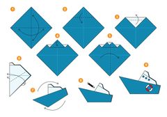 Çocuklar İçin  Origami Şablonu  