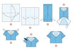 Çocuklar İçin  Origami Şablonu  