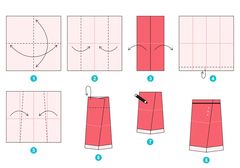 Çocuklar İçin  Origami Şablonu  