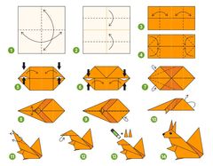 Çocuklar İçin  Origami Şablonu  