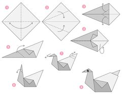 Çocuklar İçin  Origami Şablonu  