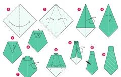 Çocuklar İçin  Origami Şablonu  