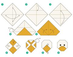 Çocuklar İçin  Origami Şablonu  