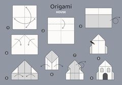 Çocuklar İçin  Origami Şablonu  