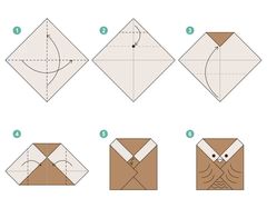 Çocuklar İçin  Origami Şablonu  