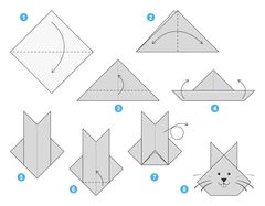 Çocuklar İçin  Origami Şablonu  