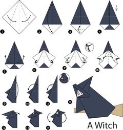 Çocuklar İçin  Origami Şablonu  