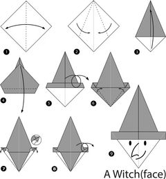 Çocuklar İçin  Origami Şablonu  