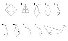 Çocuklar İçin  Origami Şablonu  