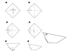 Çocuklar İçin  Origami Şablonu  