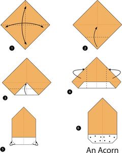 Çocuklar İçin  Origami Şablonu  