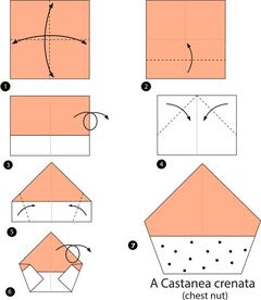 Çocuklar İçin  Origami Şablonu  