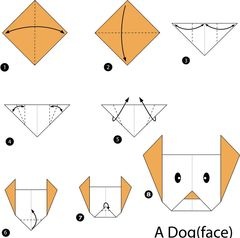Çocuklar İçin  Origami Şablonu  