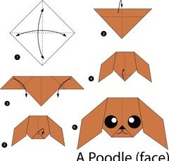 Çocuklar İçin  Origami Şablonu  