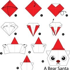 Çocuklar İçin  Origami Şablonu  