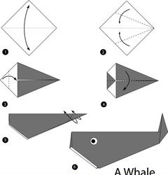 Çocuklar İçin  Origami Şablonu  