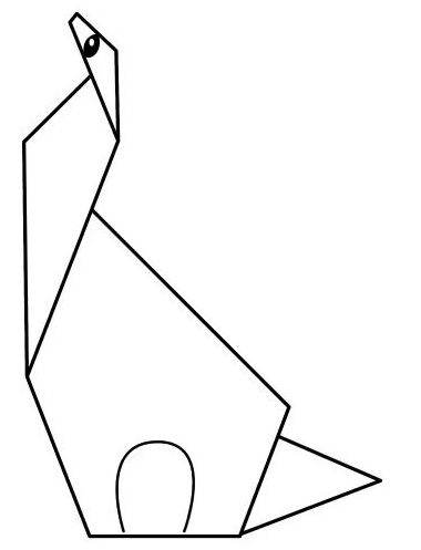 Çocuklar İçin  Origami Şablonu  