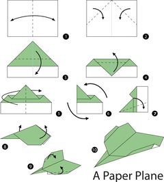 Çocuklar İçin  Origami Şablonu  