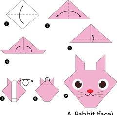 Çocuklar İçin  Origami Şablonu  