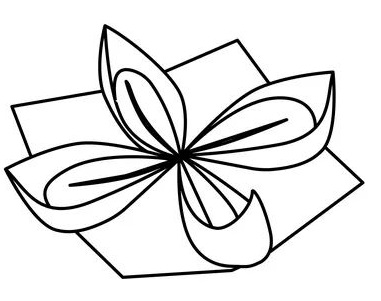 Çocuklar İçin  Origami Şablonu  