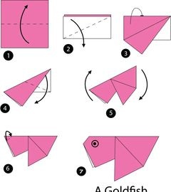 Çocuklar İçin  Origami Şablonu  