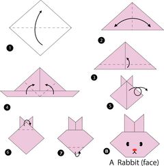 Çocuklar İçin  Origami Şablonu  