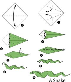 Çocuklar İçin  Origami Şablonu  