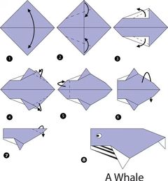 Çocuklar İçin  Origami Şablonu  