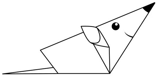 Çocuklar İçin  Origami Şablonu  