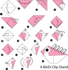 Çocuklar İçin  Origami Şablonu  