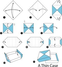 Çocuklar İçin  Origami Şablonu  