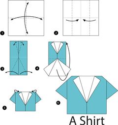 Çocuklar İçin  Origami Şablonu  
