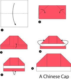 Çocuklar İçin  Origami Şablonu  