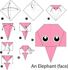 Çocuklar İçin  Origami Şablonu  