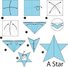 Çocuklar İçin  Origami Şablonu  