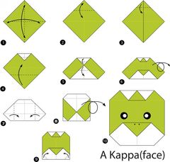 Çocuklar İçin  Origami Şablonu  