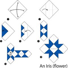 Çocuklar İçin  Origami Şablonu  