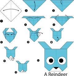 Çocuklar İçin  Origami Şablonu  
