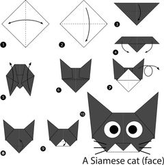 Çocuklar İçin  Origami Şablonu  
