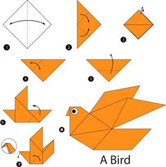 Çocuklar İçin  Origami Şablonu  
