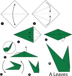 Çocuklar İçin  Origami Şablonu  