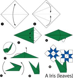 Çocuklar İçin  Origami Şablonu  