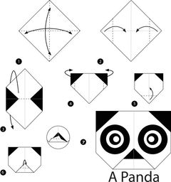 Çocuklar İçin  Origami Şablonu  