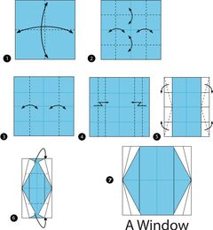 Çocuklar İçin  Origami Şablonu  