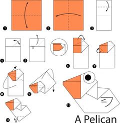 Çocuklar İçin  Origami Şablonu  