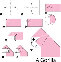 Çocuklar İçin  Origami Şablonu  