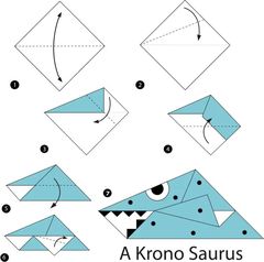 Çocuklar İçin  Origami Şablonu  