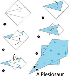Çocuklar İçin  Origami Şablonu  